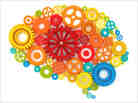 A colorful brain