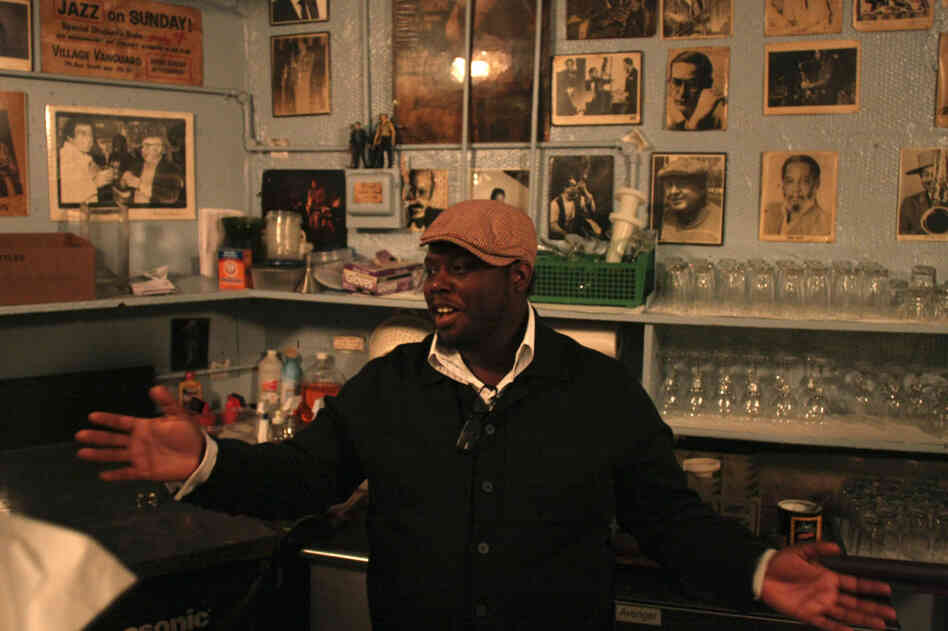 Drummer Johnathan Blake, pictured backstage at the Village Vanguard, has released a new album featuring Robert Glasper on three tracks.
