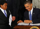 President Obama signs the Affordable Care Act in the East Room of the White House on March 23, 2010. Data suggest that racial attitudes of ordinary Americans shape both how they feel about the health care overhaul and how intense those feelings are. President Obama signs the Affordable Care Act in the East Room of the White House on March 23, 2010. Data suggest that racial attitudes of ordinary Americans shape both how they feel about the health care overhaul and how intense those feelings are.