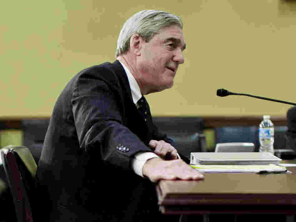 FBI Director Robert Mueller testifies before a House Appropriations Committee panel on March 7.
