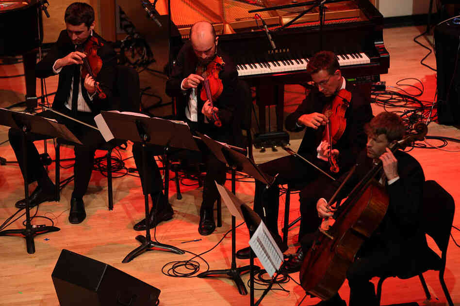 Deacon, the Calder Quartet and the NOW Ensemble joined forces for 'An Opal Toad with Obsidian Eyes.'.