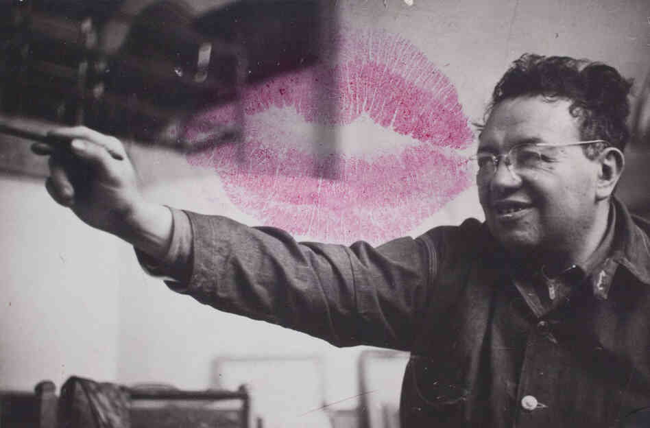 Diego Rivera (in his studio in San Angel), circa 1940