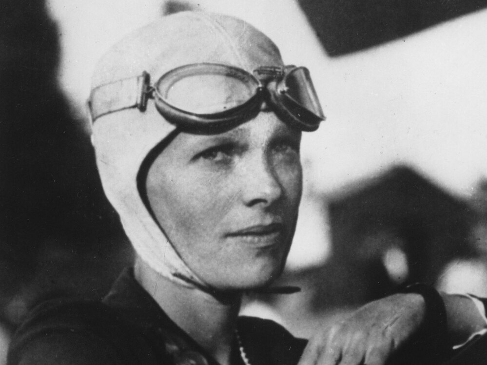 Amelia Earhart. She was the first woman to fly solo across the Atlantic Ocean.