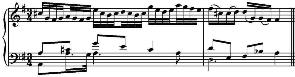 Variation No. 13 - last measures.
