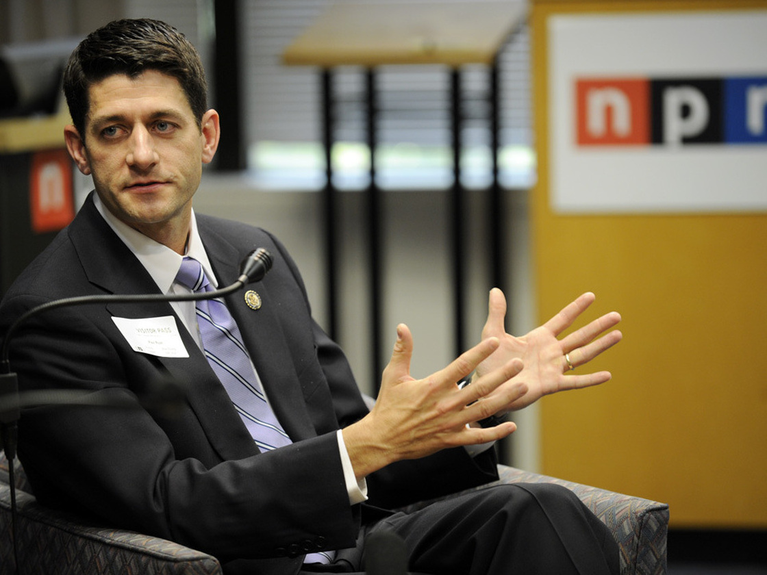 Rep. Paul Ryan, R-Wis., at NPR headquarters in May 2011.
