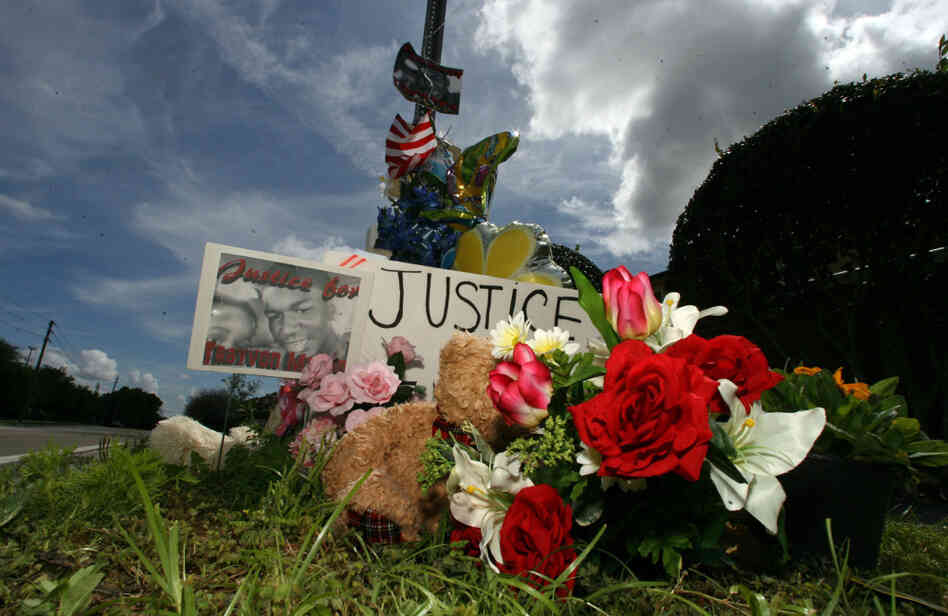 The makeshift memorial for slain teenager Trayvon Martin continues to grow daily outside of the Retreat at Twin Lakes community in Sanford, Florida.