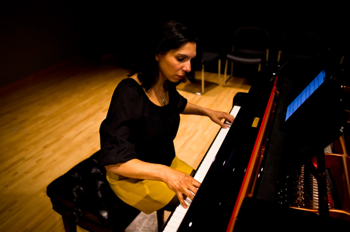 Lara Downes plays contemporary takes on Bach's iconic Goldberg Variations in NPR's studio 4A.