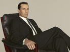 Don Draper, played by Jon Hamm, celebrates his 40th birthday in the fifth season of Mad Men. Don Draper, played by Jon Hamm, celebrates his 40th birthday in the fifth season of Mad Men.