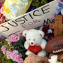 A memorial to 17-year-old Trayvon Martin outside the community in Sanford, Fla., where the teen was shot.