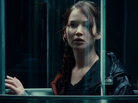 Jennifer Lawrence as Katniss Everdeen in The Hunger Games. Jennifer Lawrence as Katniss Everdeen in The Hunger Games.