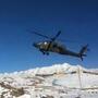 From video of the incident, as the helicopter swooped low over a snowy base in Afghanistan moments before crashing in the distance.
