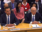 News Corp. CEO Rupert Murdoch, testifying alongside his son James, said his July appearance before a British parliamentary inquiry in London was "the most humble day of my life." News Corp. CEO Rupert Murdoch, testifying alongside his son James, said his July appearance before a British parliamentary inquiry in London was "the most humble day of my life."