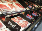 Beef on display at a new Wal-Mart store in Chicago. The retailer announced it will offer consumers meat that does not contain lean finely textured beef. Beef on display at a new Wal-Mart store in Chicago. The retailer announced it will offer consumers meat that does not contain lean finely textured beef.