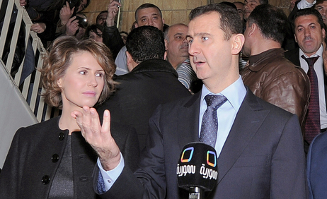 Syrian President Bashar al-Assad and his wife Asma. Syrian President Bashar al-Assad and his wife Asma.