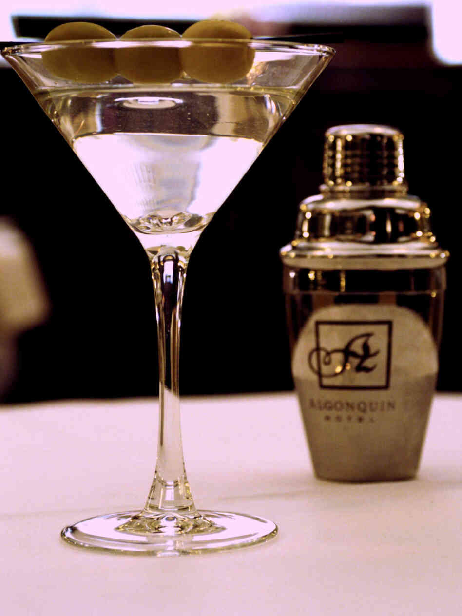 A martini at the New York's Algonquin Hotel, a favorite haunt of the Man Men characters.