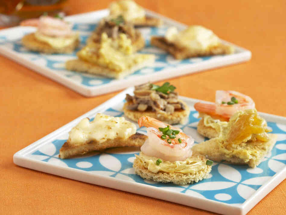 Canapes from The Unofficial Mad Men Cookbook.