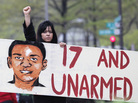 Feriha Kaya attends a rally demanding justice for Trayvon Martin on Saturday in Washington, D.C. Protesters have demonstrated over the case in several cities. Feriha Kaya attends a rally demanding justice for Trayvon Martin on Saturday in Washington, D.C. Protesters have demonstrated over the case in several cities.