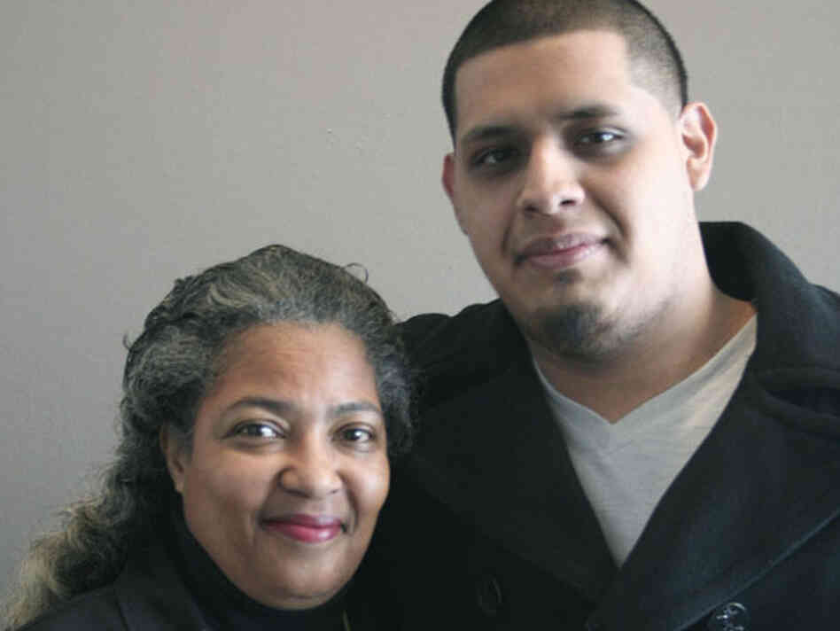 Raul Bravo had Clairene Terry as an automotive teacher in high school. Now, he is pursuing an associate degree in automotive technology.