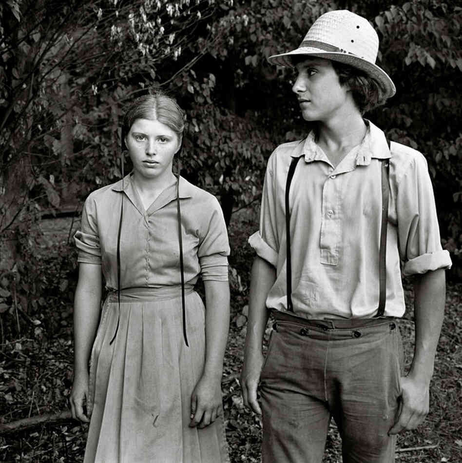 Amish brother and sister, Central Ohio, 1989