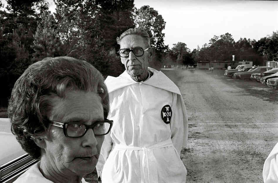 Ku Klux Klan member and wife, East Texas, 1975