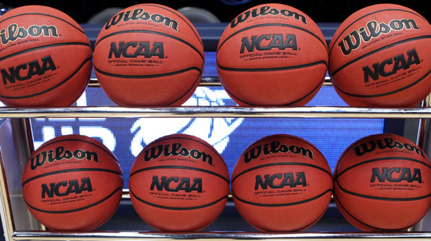 NCAA basketballs.