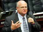Rep. Dennis Baxley, R-Ocala, explains the protection of persons/use of force bill during House session, Thursday, March 31, 2005, in Tallahassee, Fla. The bill passed on House vote. Baxley joins us on the Opinion Page to talk about why he believes that law does not apply in the Trayvon Martin shooting. Rep. Dennis Baxley, R-Ocala, explains the protection of persons/use of force bill during House session, Thursday, March 31, 2005, in Tallahassee, Fla. The bill passed on House vote. Baxley joins us on the Opinion Page to talk about why he believes that law does not apply in the Trayvon Martin shooting.