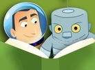 Astronaut and robot Astronaut and robot