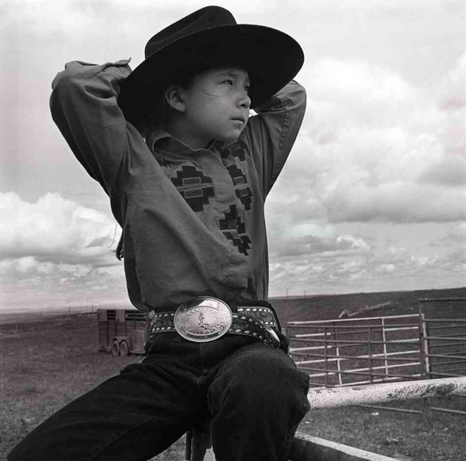American Indian girl, Montana, 1993