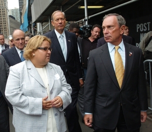 Tania Head takes (from left) former New York Mayor Rudolph Giuliani, Gov. George Pataki and Mayor Michael Bloomberg on the first guided tour of ground zero, before her story was exposed as a fraud. Tania Head takes (from left) former New York Mayor Rudolph Giuliani, Gov. George Pataki and Mayor Michael Bloomberg on the first guided tour of ground zero, before her story was exposed as a fraud.