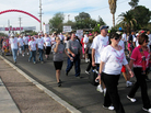 Participants at the 2012 Susan G. Komen Race for the Cure Southern Arizona in Tucson. As in several other regions, enrollment in the fundraising event was down this year. Participants at the 2012 Susan G. Komen Race for the Cure Southern Arizona in Tucson. As in several other regions, enrollment in the fundraising event was down this year.