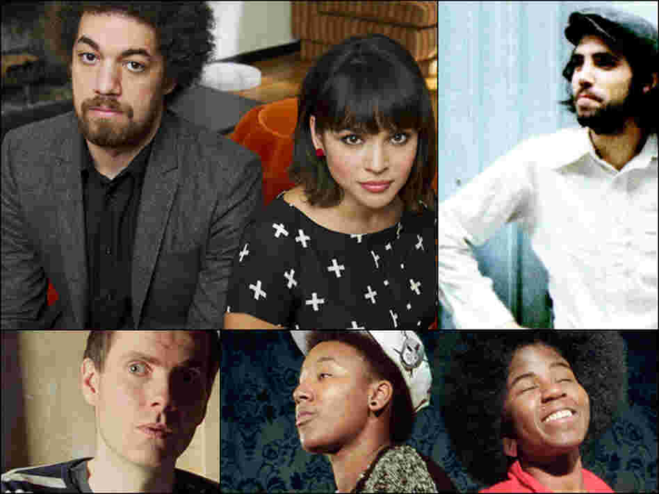 Clockwise from upper left: Danger Mouse and Norah Jones, Patrick Watson, THEESatisfaction, Jonsi of the band Sigur Ros. Clockwise from upper left: Danger Mouse and Norah Jones, Patrick Watson, THEESatisfaction, Jonsi of the band Sigur Ros.
