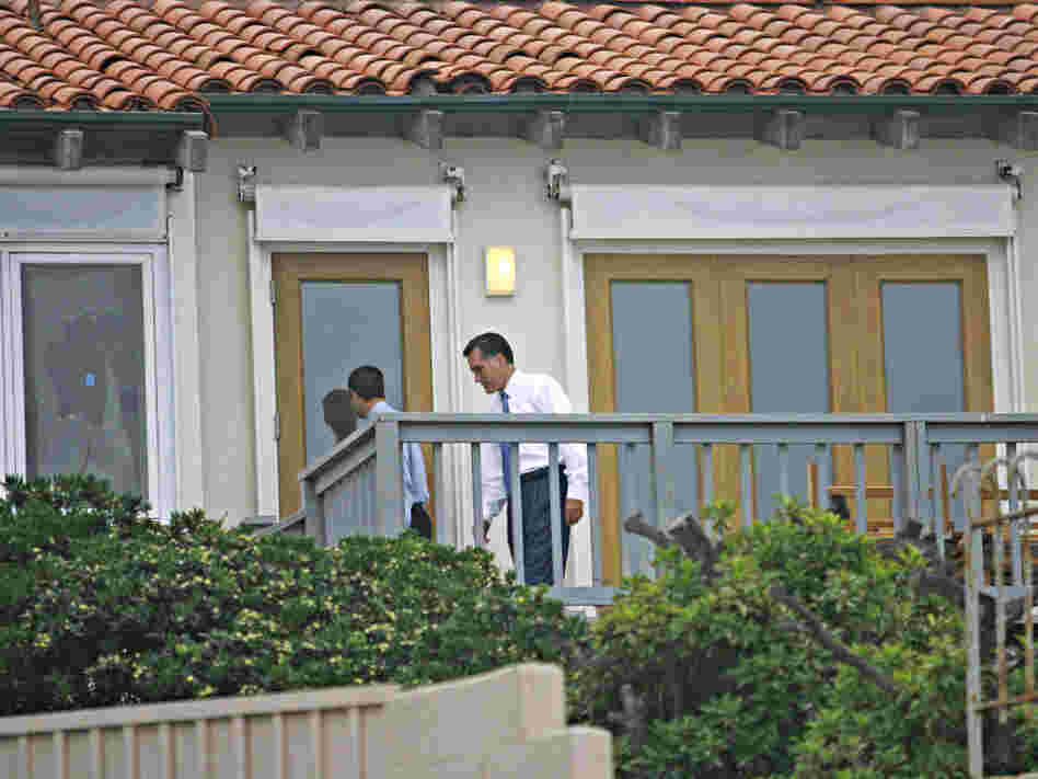 Mitt Romney at his beach house in La Jolla, Calif., in 2008.