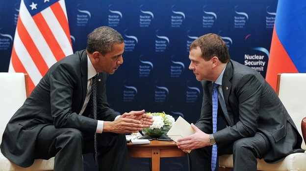 President Obama's remarks about missile defense to Russian President Dmitry Medvedev were meant for his ears only. But they were picked up by a microphone, and have drawn sharp criticism from Mitt Romeny and other Republicans. Obama and Medvedev are shown here on Monday at a nuclear summit in Seoul, South Korea.