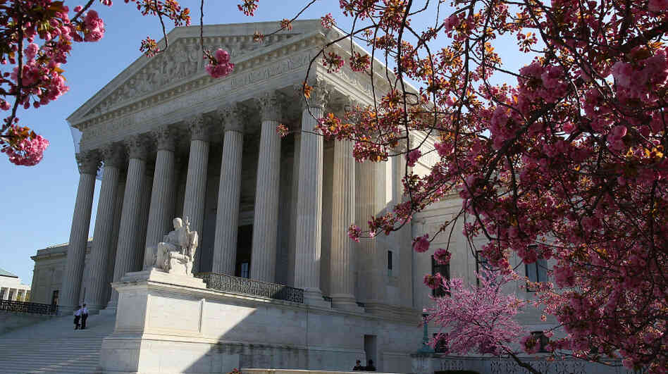The U.S. Supreme Court building. 
