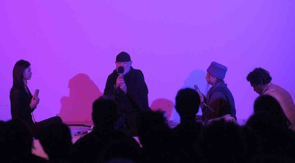 "The Dream House," a collaboration between La Monte Young, a founding figure of minimalist music, and lighting designer Marian Zazeela, made its European premiere at the Villa Elisabeth as part of Berlin's MaerzMusik last week. "The Dream House," a collaboration between La Monte Young, a founding figure of minimalist music, and lighting designer Marian Zazeela, made its European premiere at the Villa Elisabeth as part of Berlin's MaerzMusik last week.