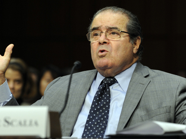 There are no cameras allowed in arguments at the U.S. Supreme Court, but Justice Antonin Scalia was captured on film when he testified before the Senate Judiciary Committee on Oct. 5, 2011.