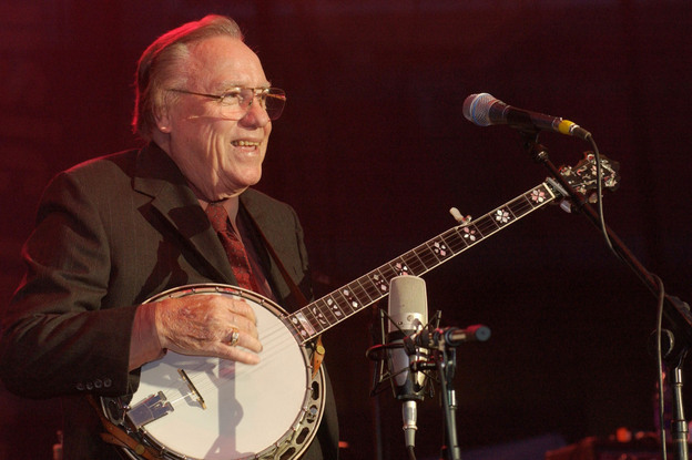 Earl Scruggs performs in Nashville, Tenn. in 2002.