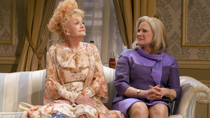 Candice Bergen (right) plays William Russell's estranged wife, while Angela Lansbury plays the chairperson of her party's women's division.