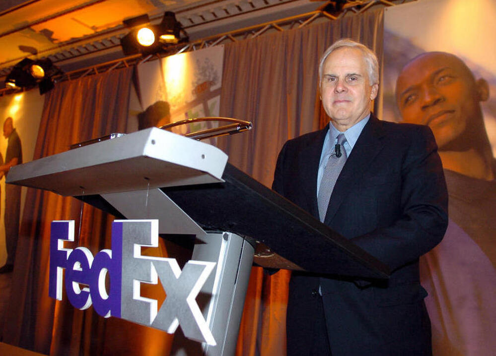 FedEx CEO Fred Smith, seen here in 2005, says he's is concerned about the effect oil consumption has on the U.S. 