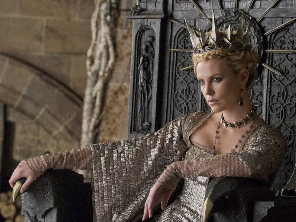 Charlize Theron plays the evil Queen in the upcoming dark adaptation Snow White and the Huntsman.