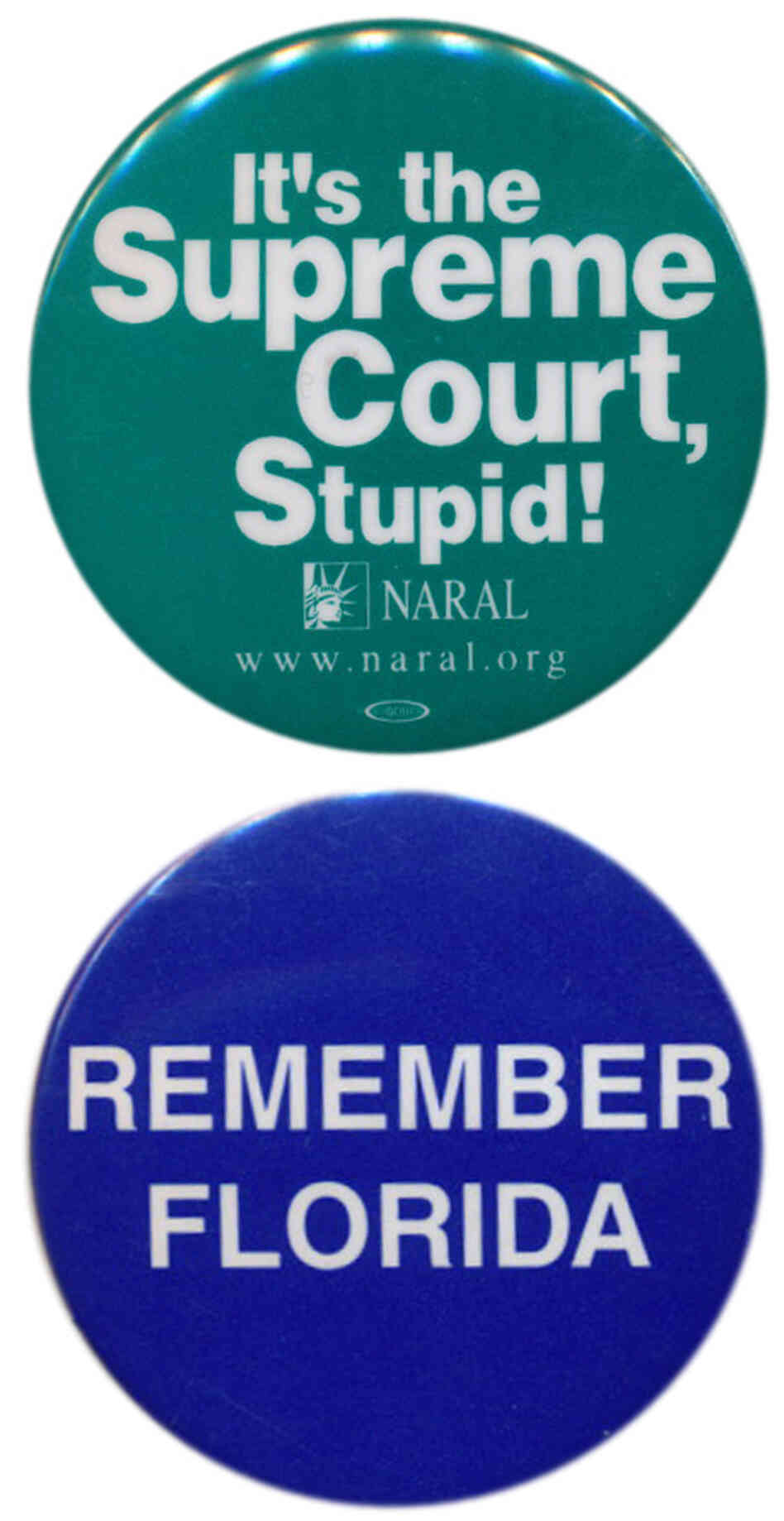In 2000, Democrats focused on potential Court nominees prior to the election (top button) and resentment over the Bush v. Gore decision in Florida afterwards. In 2000, Democrats focused on potential Court nominees prior to the election (top button) and resentment over the Bush v. Gore decision in Florida afterwards.