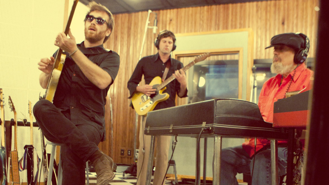 Dan Auerbach (left) joins Dr. John on the latter's new album, Locked Down.