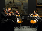 Violinist Daniel Hope (second from left) gathers fellow string players at the 2012 Savannah Music Festival for a concert of Russian chamber music. Violinist Daniel Hope (second from left) gathers fellow string players at the 2012 Savannah Music Festival for a concert of Russian chamber music.