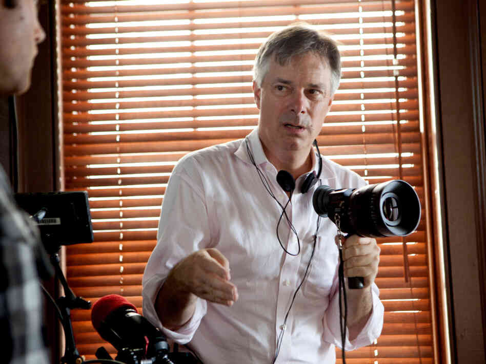 Stillman on the set of Damsels in Distress. Stillman on the set of Damsels in Distress.