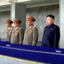 In a photo released by North Korea's Korean Central Agency, North Korean leader Kim Jong Un (third from right) and other senior leaders attend a memorial service in Pyongyang, March 25, marking the 100th day since the death of Kim's father, Kim Jong Il. North Korea has been sending the world mixed messages since the death of the elder Kim. 