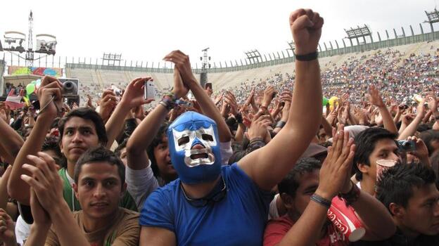 More than 200,000 people gathered in Mexico City's Foro Sol to listen to bands from across Latin America.
