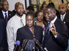 Sybrina Fulton (C) and Tracy Martin (L), parents of Trayvon Martin, listen while their friend and lawyer Benjamin Crump speaks to the press after a forum of Democratic members of the House Judiciary Committee on Capitol Hill March 27, 2012 in Washington, DC. In the second hour, we'll talk about how the news media is covering the Trayvon Martin case. Sybrina Fulton (C) and Tracy Martin (L), parents of Trayvon Martin, listen while their friend and lawyer Benjamin Crump speaks to the press after a forum of Democratic members of the House Judiciary Committee on Capitol Hill March 27, 2012 in Washington, DC. In the second hour, we'll talk about how the news media is covering the Trayvon Martin case.