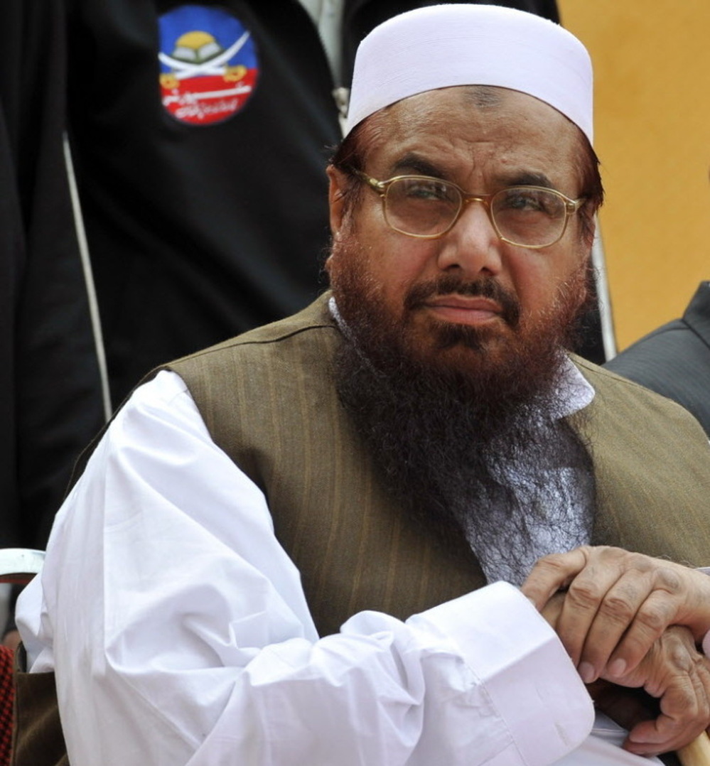 An April 2011 file photo, taken in Islamabad, of Hafiz Mohammad Saeed.