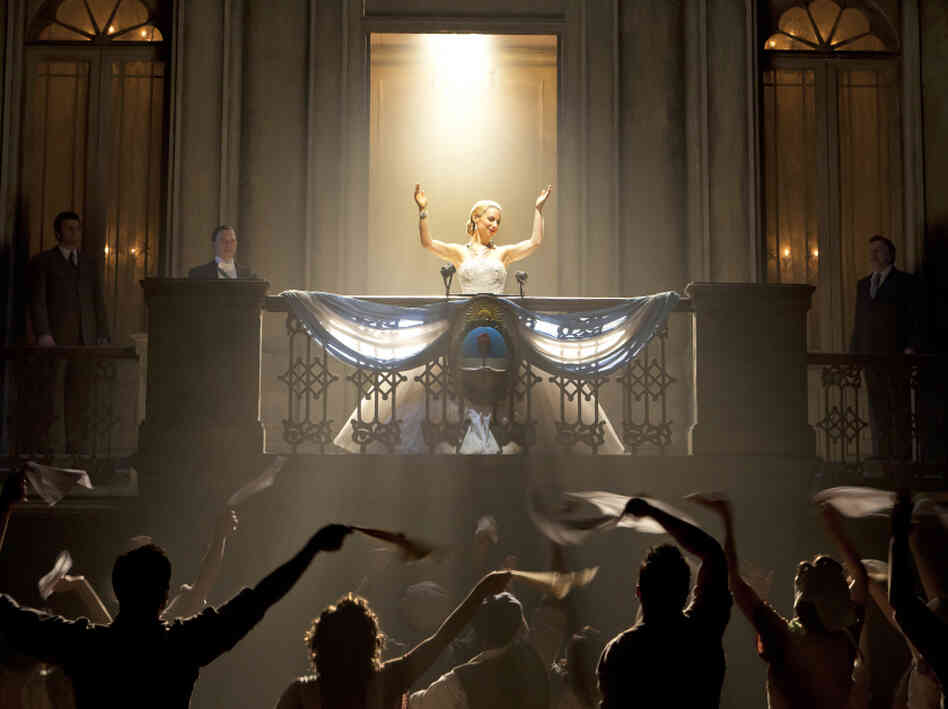 Ricky Martin, Elena Roger, and Michael Cerveris star in the revival of Rice and Lloyd Webber's Evita, directed by Michael Grandage. Ricky Martin, Elena Roger, and Michael Cerveris star in the revival of Rice and Lloyd Webber's Evita, directed by Michael Grandage.