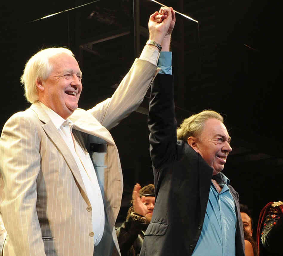 Lyricist Tim Rice and composer Andrew Lloyd Webber attend the March 22 opening of the Superstar revival on Broadway. Lyricist Tim Rice and composer Andrew Lloyd Webber attend the March 22 opening of the Superstar revival on Broadway.